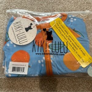 Kiki + Lulu Oranges Long Sleeve Convertible Footie NWT